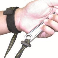 Sangle en cuir personnalisée WS02 Strap-It, rouge, 2 pieds, légère, format compact, design monobloc