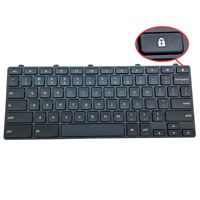 Clavier de remplacement pour Dell Chromebook 11 3100 5190 3110 3120 Series |   Clavier US avec clé de verrouillage 0FMDPJ/0RFXCF DLM17J2