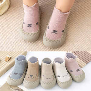 Cute Cartoon Girls Boys Baby Socks Shoes Soft Rubber Sole Child Floor Sneaker Baby Booties Toddler Girls First <strong>Walker</strong> - Product Image 2