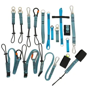 High Quality Good Selling Other Custom Fall Protection Lanyard Elastic Coil Spring Wire Cable Retractable Tool Tethers