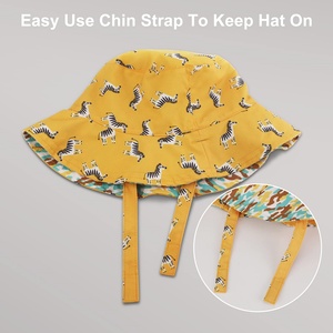 Chapeau Bob Personnalisé avec Logo pour Enfants, Jaune, 100% Coton, pour Filles et Garçons, Pliable, Amusant et Cool, Réversible, pour la Plage, la Protection Solaire, pour Adolescents et Tout-Petits - Product Image 4