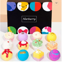 Coffret Cadeau de Bombes de Bain Effervescentes Bio Colorées à la Lavande, Véganes, Aromathérapie Florale, Haute Qualité, pour Spa et Soins Corporels