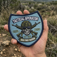 Parche Bordado Personalizado Ecológico de Poliéster, Escudo de Operador con Gancho y Bucle, Insignia de Equipo de Seguridad, Emblema, Equipo de Supervivencia al Aire Libre