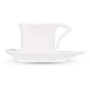 Service de tasses à <span class=keywords><strong>café</strong></span> et soucoupes, en céramique, pour le thé, en porcelaine, couleur blanche, - Product Image 4