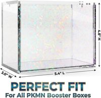 Boîtier de présentation en acrylique personnalisable (taille et couleur) pour Elite Trainer Box ETB Booster Bundle avec fermeture magnétique pour collection
