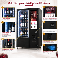 Distributeur automatique de vin en libre-service Winnsen pour aéroports, hôtels, centres commerciaux, vente au détail réfrigérée