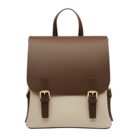Sac à dos de luxe mini imperméable pliable en cuir PU avec bandoulière arquée, plusieurs couleurs, sac femme, sac à dos scolaire