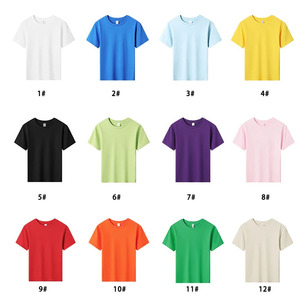 <span class=keywords><strong>Camisetas</strong></span> Personalizadas con Logotipo, Transferencia Térmica Gráfica, Cuello Redondo, para Niños, Básicas, 180 g/m², 100% Algodón, Lisas, para Niños y Adolescentes - Product Image 2