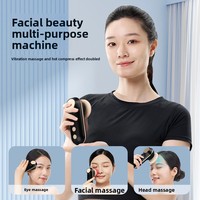 Appareil de massage facial KH-811 à 3 têtes avec fonction chauffante, outil de soin de la peau pour la relaxation quotidienne à domicile – Vente directe usine