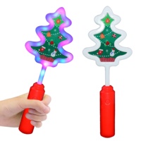 Bâton lumineux LED clignotant pour sapin de Noël, 11 pouces, 26 LED, 3 modes, idéal pour les fêtes, vente en gros, directement de l'usine