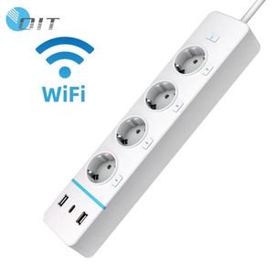 Smart Home USB Tipo C Regleta de alimentación 16A Cobre Abrazadera de <span class=keywords><strong>escritorio</strong></span> Protector contra sobretensiones con UE EE. UU. Reino Unido Enchufes Enchufe inteligente - Product Image 4