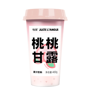 เครื่องดื่มขนมหวาน<span class=keywords><strong>สาคู</strong></span>พีชมะพร้าว RTD ยอดนิยม บรรจุภัณฑ์แบบถ้วย 400 กรัม - Product Image 2