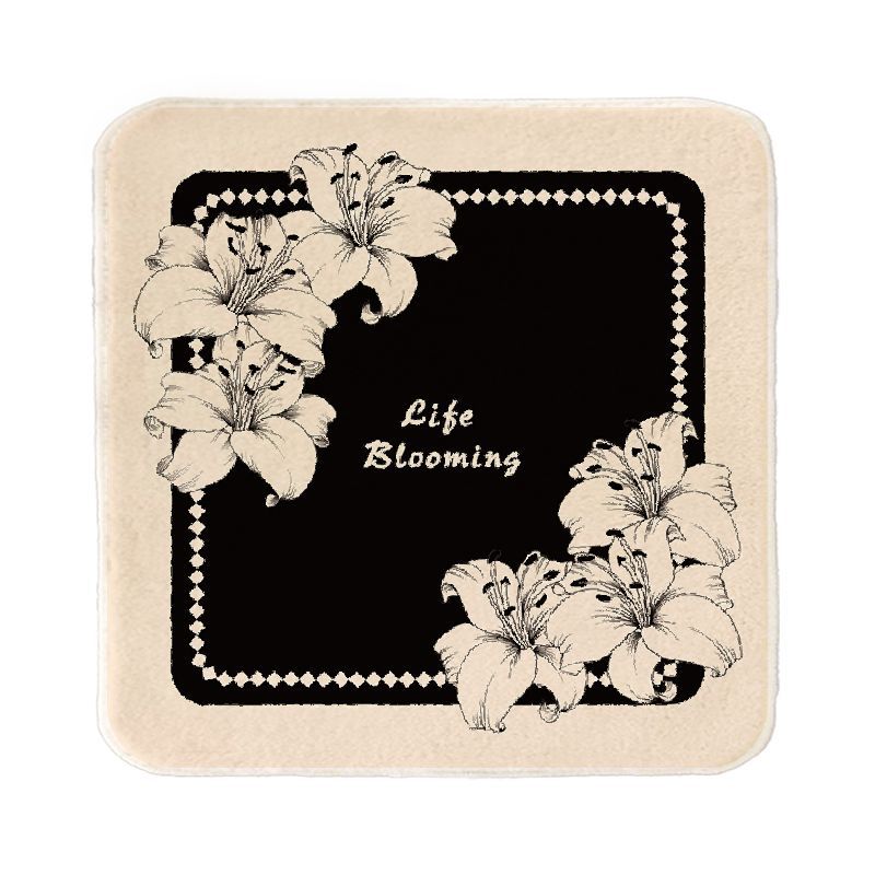 Hibiscus Garden Light-bottomed Rectangular Seat Cushion