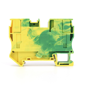 Pt 10-pe mặt đất Trái Đất Din Rail khối thiết bị đầu cuối 10mm ² dây thức ăn thông qua đẩy trong kết nối điện - Product Image 2