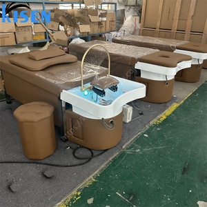 Kisen Sillón Lavacabezas Reclinable con Lavabo para Peluquería, Unidad de Lavado de Cabello para Salón, Mueble de Peluquería en Oferta - Product Image 6