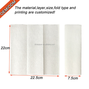 <span class=keywords><strong>Serviettes</strong></span> <span class=keywords><strong>en</strong></span> <span class=keywords><strong>papier</strong></span> professionnelles 1 pli, blanches, multifold, très absorbantes, pour restaurants, hôtels et salles de bain - Product Image 2