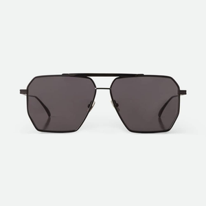 Bottega BV Geometric Double Bridge Sunglasses Metal Frame UV Protection Fashion Eyewear for Men Women Veneta - Product Image 1