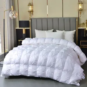 Groothandel Hotel Op Maat Gemaakte Hot Verkoop Bed Dekbed Kingsize Zacht Wit Eend Ganzendons Dekbed Luxe Gewatteerde Quilts Dekbed