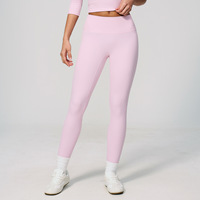 Pantalones de Yoga YanRuo de Cintura Alta con Efecto Levanta Glúteos, para Mujer, de Secado Rápido, para Correr, Fitness, Spandex/Nylon, Bloques de Color, Largos