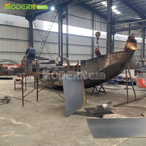 Modelo Moderno de Barco Pirata Personalizado, Equipo para Parque de Atracciones, Fibra de Vidrio y Acero, 16 Pasajeros, Todas las Edades - Product Image 3