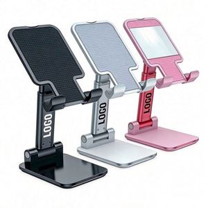 Wholesale Universal Foldable Logo Portable Desktop Phone Stand for Promotion <b>Gift</b> - Product Image 1