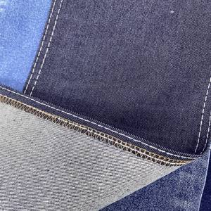 Siêu Căng Faked Dệt Kim Pha Trộn Denim Jeans Vải Màu Xanh đậm 10 Oz Căng Denim Vải - Product Image 6