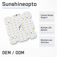 Panneau lumineux LED personnalisé 50W 64 LED 3030 avec 8 séries 8 parallèles ou 2 séries 32 parallèles pour downlight et projecteur