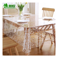 Nappe transparente en PVC Boligao avec logo personnalisé, nappe en vinyle imperméable, protection de table en plastique pour la maison et l'hôtel