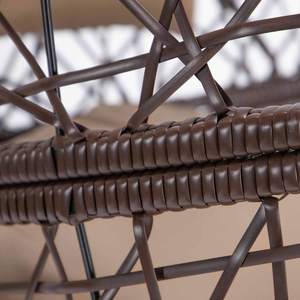 Foldable Wicker Rattan Hanging Egg Chair With Stand Swing Chair With Cushion <b>Pillow</b> for Indoor Outdoor - Product Image 3