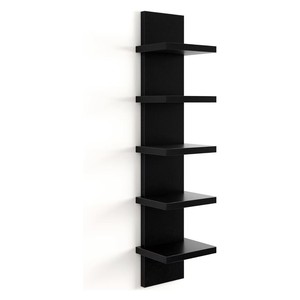 Étagères murales multifonctionnelles modernes à 5 niveaux en bois, forme rectangulaire, pour rangement <span class=keywords><strong>de</strong></span> bijoux, sacs, organisateur <span class=keywords><strong>de</strong></span> salle <span class=keywords><strong>de</strong></span> bain et armoire - Product Image 5
