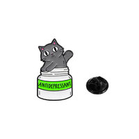 Fabricant d'épingle à chapeau personnalisée Can Cat Creativity Soft Enamel Iron Metal Crafts Lapel Pin For Gift