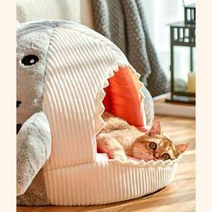 पोर्टेबल पालतू बिस्तरों के लिए संलग्न गर्म बिल्ली बिस्तर मिठाई किटन टोकरी कुशन बिल्ली तकिया चटाई पालतू जानवर के घर सामान - Product Image 4