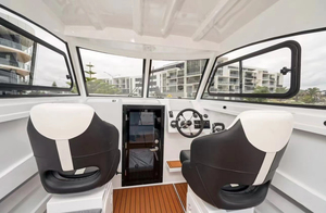 Bateau <span class=keywords><strong>de</strong></span> croisière à moteur en aluminium <span class=keywords><strong>de</strong></span> qualité marine CCS, 25 pieds (7,5 m), avec toit extensible et <span class=keywords><strong>remorque</strong></span> fournie - Product Image 4