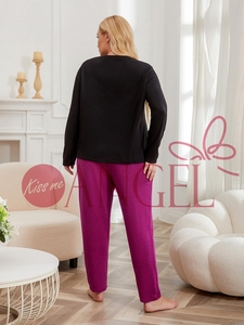 KISS ME ANGEL plus-size camicia <span class=keywords><strong>da</strong></span> <span class=keywords><strong>notte</strong></span> <span class=keywords><strong>da</strong></span> donna grassa autunno e inverno tinta unita manica lunga girocollo per la casa - Product Image 6