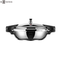 Casserole à pression en acier inoxydable compatible induction NB FAVOUR avec revêtement antiadhésif, accessoires de cuisine