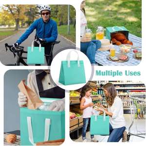 Sac isotherme personnalisé pour plats à emporter, sac de livraison alimentaire, sac de courses thermique isolé - Product Image 5