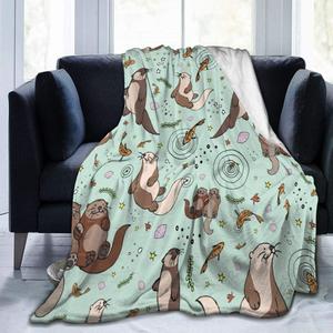 Beige <b>Black</b> Leopard Print Pink Flannel Blanket <b>Throw</b> Blanket Nap Blanket Machine Washable Fade Resistant <b>for</b> <b>Bed</b> Sofa Couch YH-M - Product Image 5