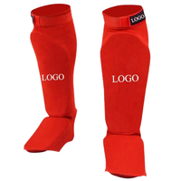 Protège-tibias élastiques personnalisables à fermeture auto-agrippante pour Muay Thai, protections de jambe rembourrées pour la boxe et les arts martiaux