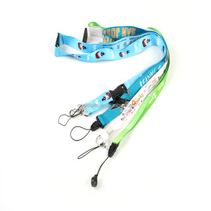 Custom Mobile Phone Holder Lanyard Full Color Printing Polyester Neck Strap Ropes Soccer Golf Gifts Webbing Club Office Lanyards