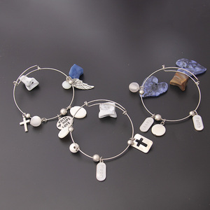 V & R brazalete idiota de aleación de <span class=keywords><strong>Pandora</strong></span> 3pcs un conjunto shell/ALA/Cruz colgantes rodio <span class=keywords><strong>pulsera</strong></span> <span class=keywords><strong>ajustable</strong></span> conjunto - Product Image 6