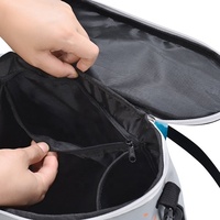 Sac à couches de grande capacité de conception mignonne rangement de sécurité en tissu avec bandoulière et couvercle sac suspendu pochette à coudre pour poussette