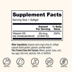 USP <span class=keywords><strong>Grade</strong></span> 5000 IU minyak zaitun organik ditingkatkan Vitamin D3 90 kapsul mendukung sistem imun otot tulang dewasa wanita hamil - Product Image 3