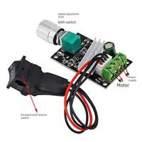 Régulateur de vitesse de moteur DC PWM 6V-28V, module de commande de vitesse 3A, rotation avant et arrière avec fonction de commutation
