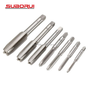 SUBORUI Mano derecha M2 M2.5 M3 M4 M5 M6 M8 M10 <span class=keywords><strong>HSS</strong></span> Métrica DIN352 Tornillo de flauta recta Roscado Juego de brocas para máquina de metal - Product Image 4