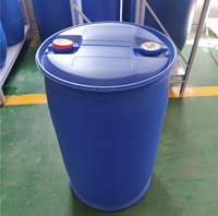Fûts en plastique HDPE à ouverture large de 200 L avec anneau de verrouillage métallique, recyclables