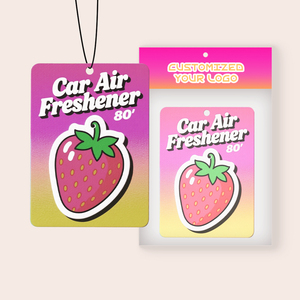 Ambientador de aire de diseño personalizado con forma de coche troquelado, secante de aroma colgante respetuoso con el medio ambiente para pedidos al por mayor - Product Image 4