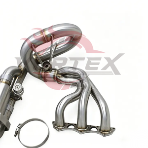 Échappement Vortex SS304 pour Porsche 911 991 991.1 GT3 4.0 2015-2018, silencieux Valvetronic, collecteur de course, embouts en fibre de carbone découpés en forme de pie - Product Image 5
