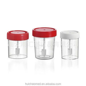 Gobelet d'échantillonnage en plastique OEM 30 50 60 80 90 120 150 ml avec bouchon à vis, à usage unique, en PP, pour la collecte d'urine et de selles - Product Image 1