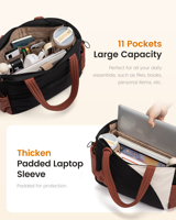 Sacs à main de créateurs LOVEVOOK, marques de luxe, sacs fourre-tout personnalisés pour femmes, sacs à main pour ordinateur portable de 15,6 à 17 pouces, sacs à main pour le travail, les voyages et le bureau