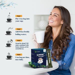 Laicuherb Slim Green Coffee, herbes naturelles, poudre instantanée pour la perte de poids, régime alimentaire sain, contrôle du poids, café au Ganoderma, boîte amincissante - Product Image 6
